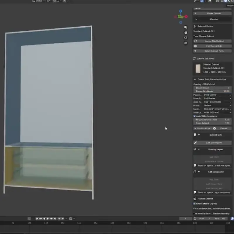 Tall cabinet video preview