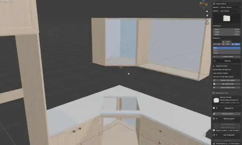 Wall cabinet video preview
